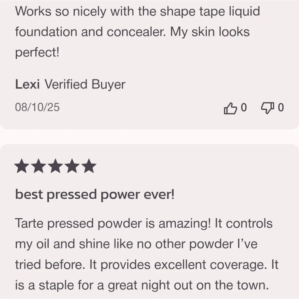 TARTE FACE TAPE Pressed Powder In Fair Light Beige 16B 8.3g NEW IN BOX W PUFF